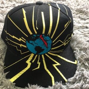 Brand New Without Tags Shattered Globe Snapback
